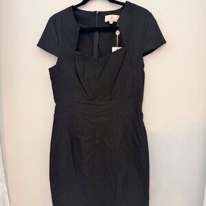 Retro Inspired Square Neck Dress